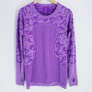 Lululemon Swiftly Tech Long Sleeve Shirt Crew Purple 10